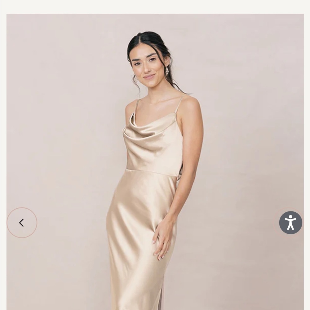 Gold Champagne Revelry Bridesmaid Dress